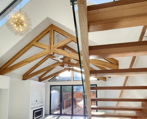 Exposed Roof Trusses